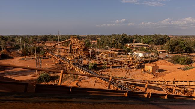 Rio Tinto’s Weipa bauxite mine.