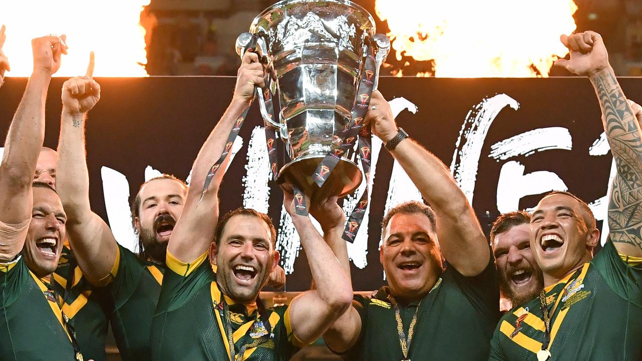 The Kangaroos won the 2017 Rugby League World Cup. Picture: AAP Image/Darren England