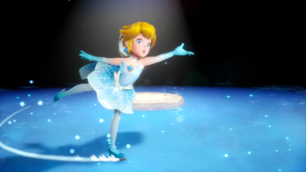 Figure Skater Peach in Princess Peach: Showtime! Picture: Supplied.