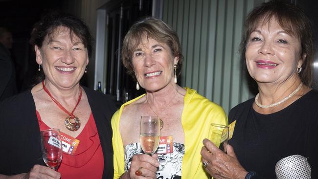 WOMEN IN WINE: Ann Bourke, Peggy Channon and Sonya Casley.