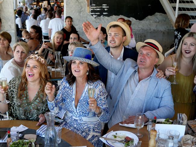 Punters watching the main race at the Coogee Pavilion last year. Picture: Chris Pavlich