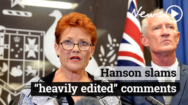 Pauline Hanson hits back at 'heavily edited' Al Jazeera investigation