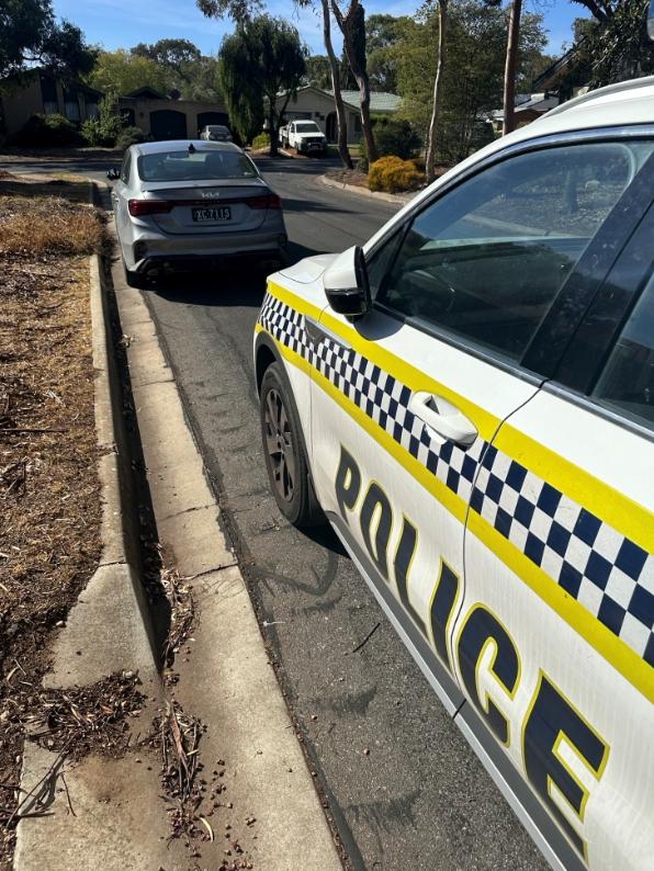 Shots have been fired after a high speed police chase in the Eyre Peninsula and Mid-North in a stolen car ended in the Northern Suburbs. Picture: SA Police,