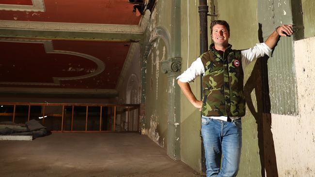 Cam Hamilton on the top floor of the Regent on Little Malop St. Picture: Alison Wynd