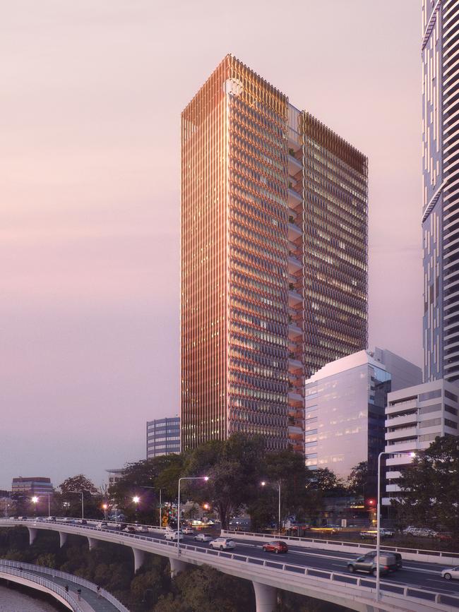 The $600m North Quay office tower being built in Brisbane by Cbus.