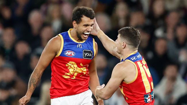 Cal Ah Chee was forced off the ground with soreness. Picture: Getty Images