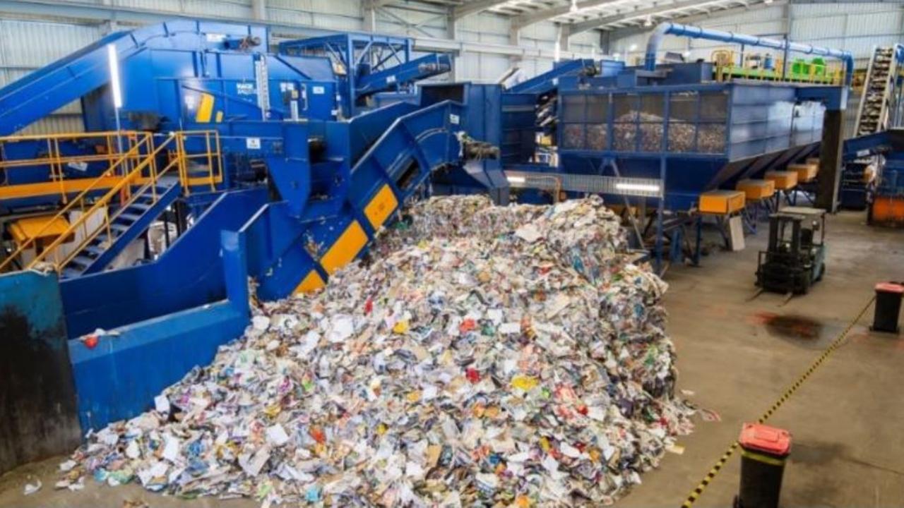 Material from recycling bins being processed. Source: Re.Group/ National Waste Report 2020