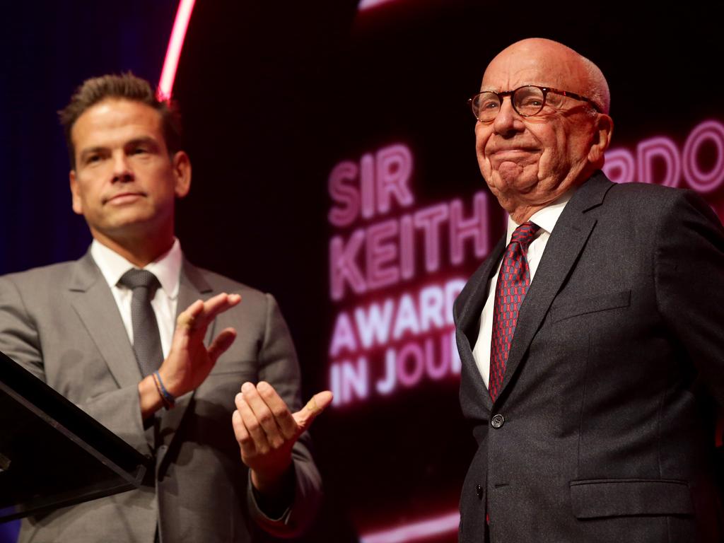 Lachlan Murdoch and Rupert Murdoch both made donations of $2 million to bushfire relief. Picture: Jonathan Ng