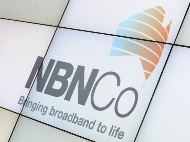 NBN Co signage at the National ITC Australia (NICTA) offices where Prime Minister Julia Gillard announced the National Broadband Network (NBN) three year roll out in Sydney, Thursday, March 29, 2012. (AAP Image/Dean Lewins) NO ARCHIVING