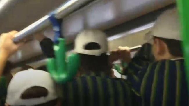 The viral video, filmed by a female passenger, went viral at the time. Picture: ABC.