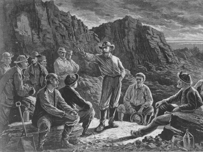 Biden explained that the Molly Maguires were a group of Catholic coal miners who would murder mine foremen who mistreated them.