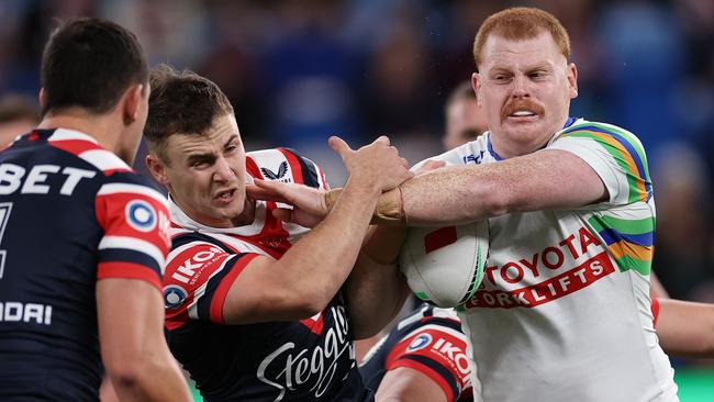 Corey Horsburgh’s form for Canberra this season is the reason why Billy Slater has handed him his Origin debut. Picture: Cameron Spencer/Getty Images