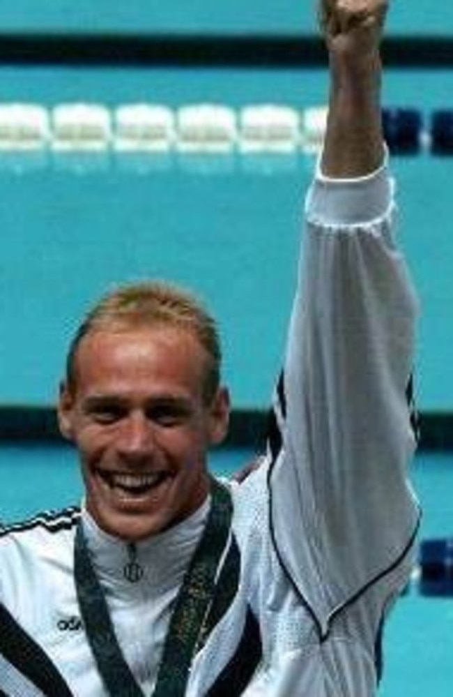 Bjorn Zikarsky winning a bronze medal for Germany at the 1996 Atlanta Olympics.