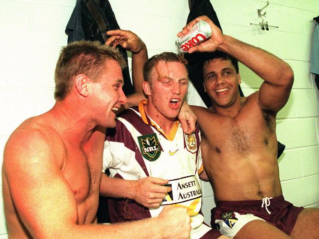 The Pearl pours Coke on Darren Lockyer after a win.