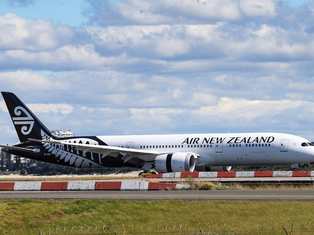 Australian passengers cannot board an Air New Zealand flight without a Managed Isolation Allocation System Voucher. Picture: NCA NewsWire / Gaye Gerard