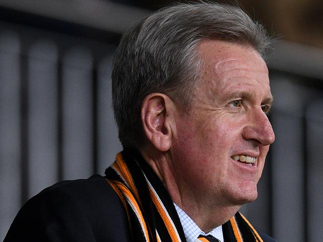 Barry O’Farrell was only a third-choice selection as the new chairman of the Wests Tigers according to the document. Picture: AAP Image/Dan Himbrechts