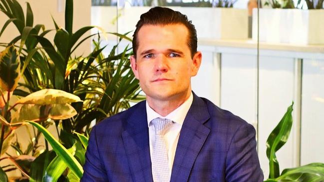 Daniel Walker, the former Colliers director of office leasing, at the firm’s North Sydney Office. Picture: LinkedIn,