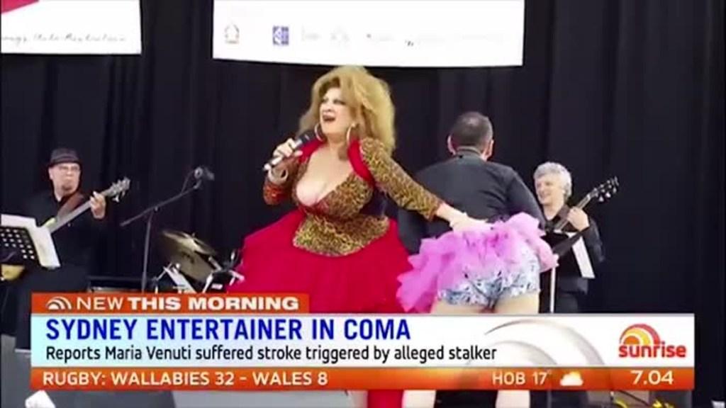 Performer suffers stroke in stalker drama