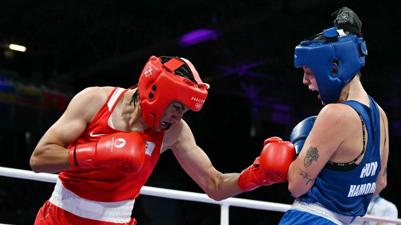 Khelif is in line for a medal. Picture: Mohd Rasfan / AFP