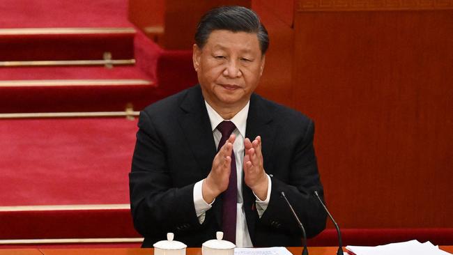 China's President Xi Jinping does not acknowledge Taiwan’s President Lai Ching-te. Picture: Noel Celis / AFP