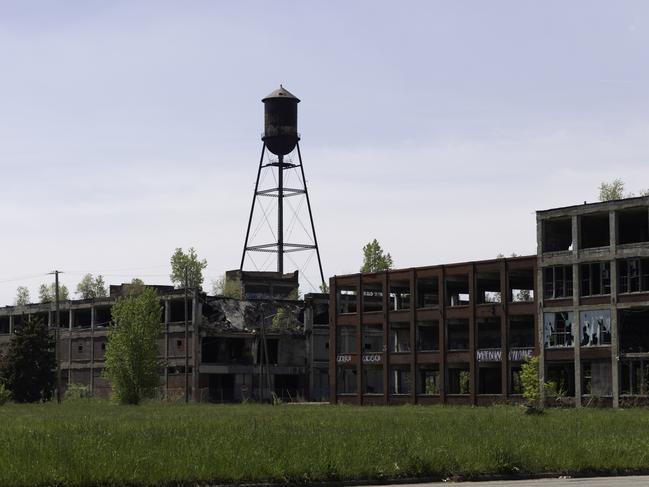 Huge tracts of land in Detroit’s suburbs remain abandoned. Picture: Angus Mordant