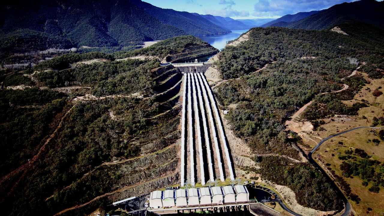 The Tumut 3 power station at the Snowy Hydro Scheme in Talbingo, in the Snowy Mountains. Picture: James Lauritz/AFP/Snowy Hydro Ltd