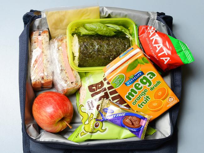 A typical school lunch box. Photo: Josie Hayden