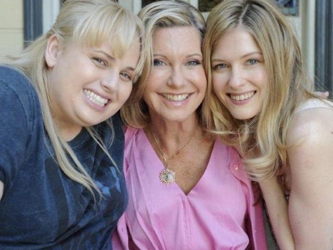 Rebel shared a lovely photo with Olivia Newton-John and their co-star, Laura Brent.