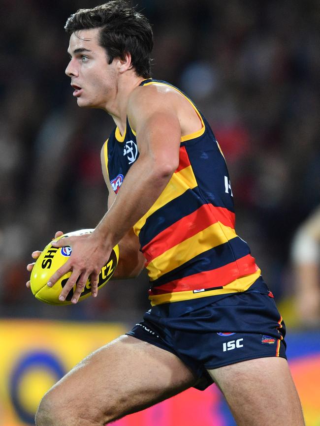 Darcy Fogarty shows poise against Carlton. Picture: AAP Image/David Mariuz