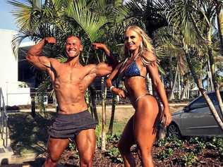 BUILT FOR BIG THINGS: Body building couple McKenzie Wenmoth and Ethan Sturgeon have taken the stage for the first time in the IFBB Queensland Qualifiers, but say it's all about achieving your personal best. Picture: Contributed