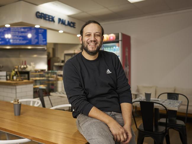 Xanthos Hatzimihail from the new Greek Palace in Adelaide, one of the new establishments at the Central Market, Wednesday, July 31, 2024. Picture: Matt Loxton