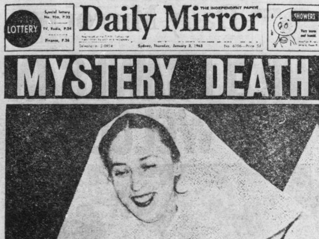 Margaret Chandler is pictured in her nurse’s uniform in front page coverage of the tragedy. File picture