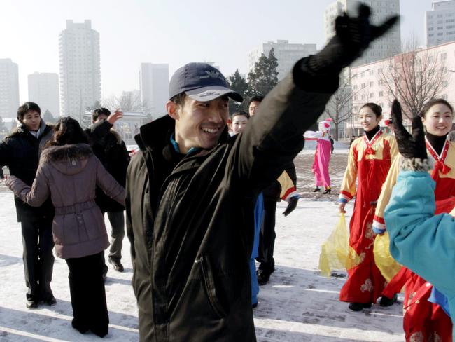 North Korean youths regularly assemble in shows of devotion.