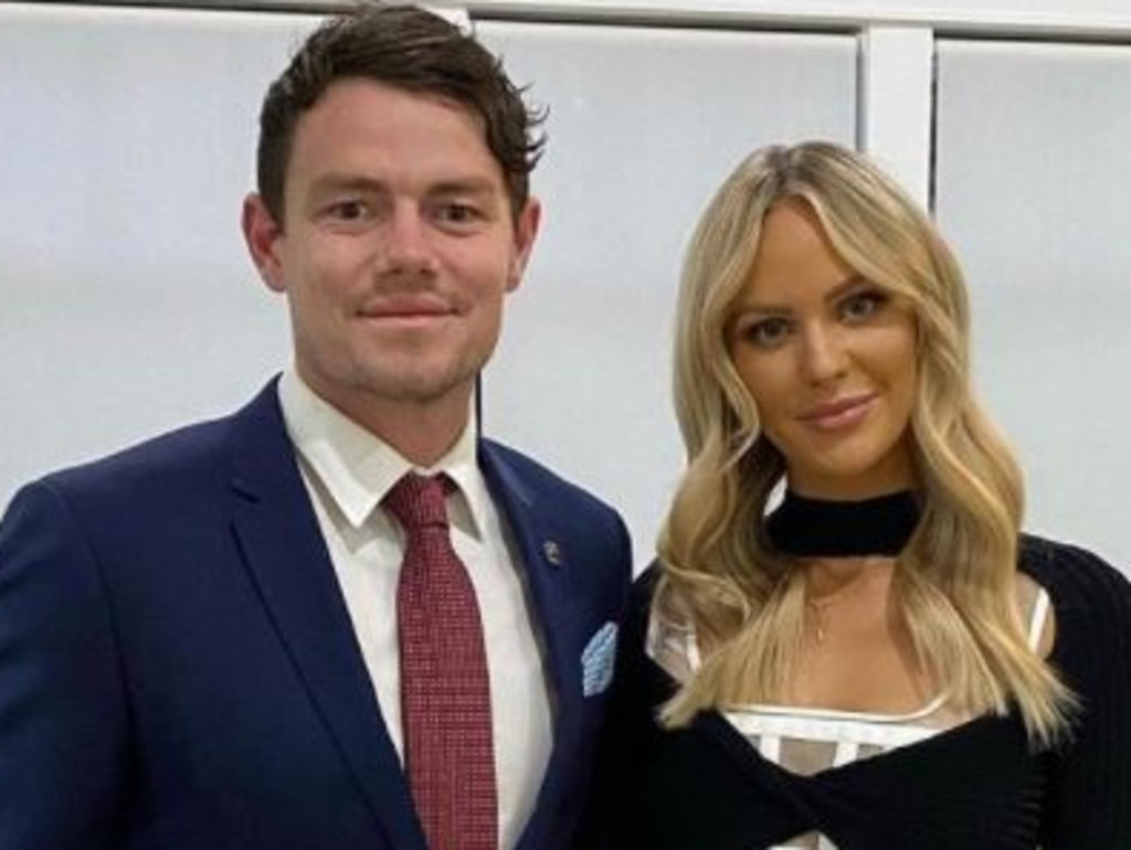 Lachie Neale with wife Jules.