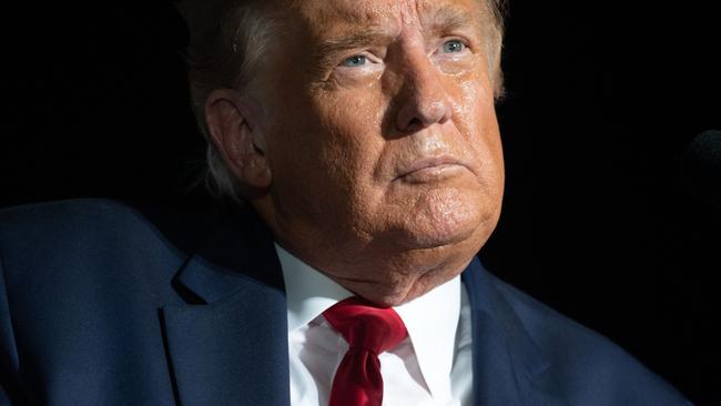 The heavily redacted 38-page affidavit, which was finally released by the Justice Department Friday afternoon, offers the most detailed description yet of the records uncovered from Donald Trump’s estate amid the federal probe into whether he allegedly illegally handled classified documents. Picture: Saul Loeb / AFP.