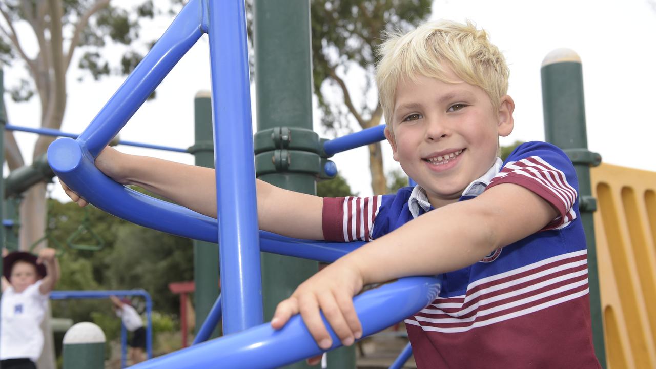 My favourite thing about school so far. Louis: “My favourite part of school has been drawing and playing on the playground. The slide is the best part of the playground.” Picture: Alan Barber