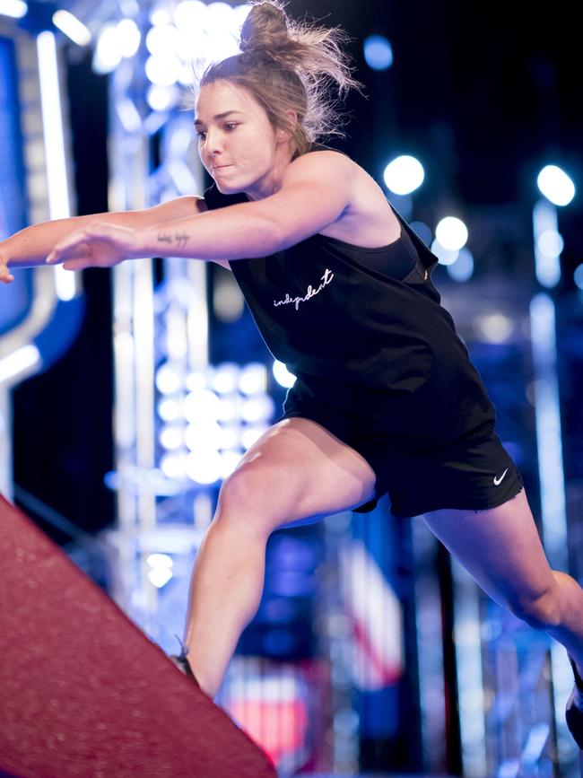 Crows AFLW star and Australian Ninja Warrior contestant Jenna McCormick.