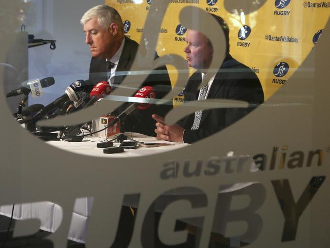 ARU chairman Cameron Clyne, left, and CEO Bill Pulver.