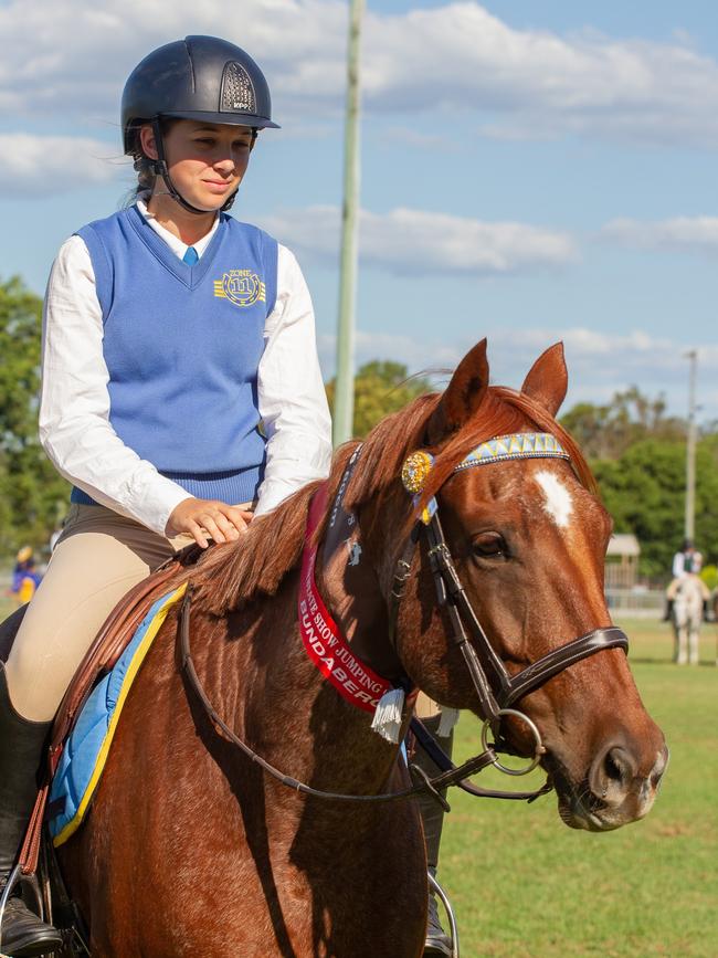 6th place in the PQC State Showjumping Championships 13 and Under 26 80cm class.