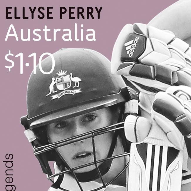 Australia Post celebrates Australian Legends of Cricket with Ellyse Perry.