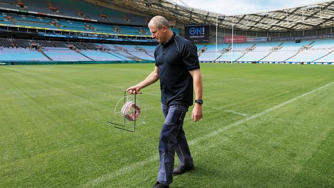 ANZ Stadium Curator Graeme Logan has done his bit for the bush. (Toby Zerna)