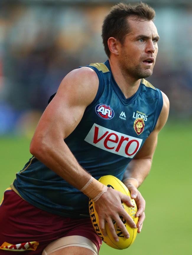 Luke Hodge at Brisbane Lions training.