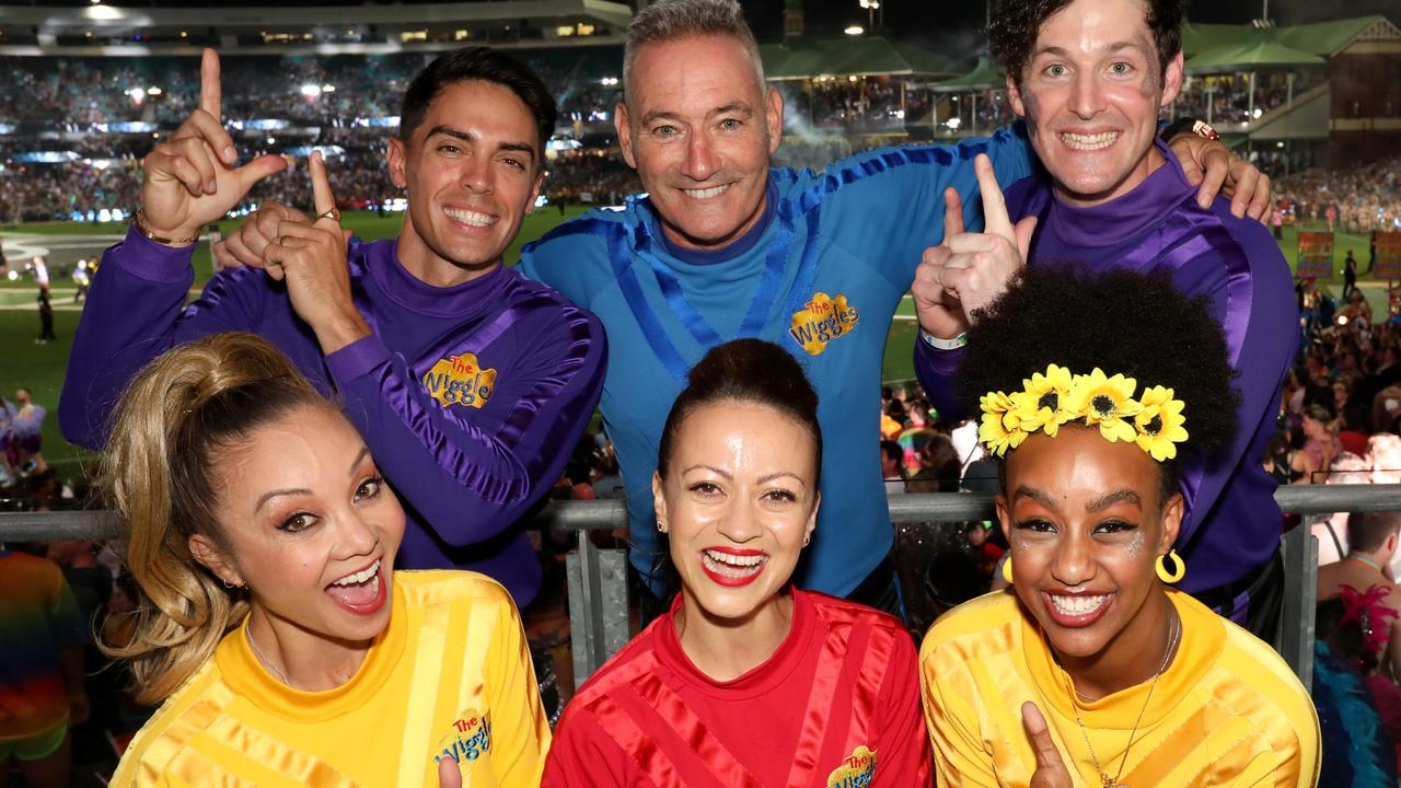 The Wiggles were one of the Australian acts to perform for the crowd. Picture: Damian Shaw