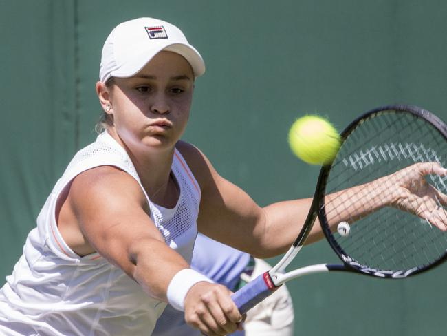 Wimbledon Championship 2019. Ash Barty easily wins the second round against Alison Van Uytvanck. Picture: Ella Pellegrini