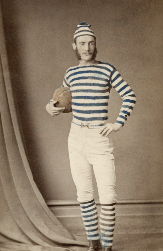 OLD STYLE: An 1879 photo of James Smith Pearce, whose position was third man forward on the right wing. Picture: State Library of South Australia