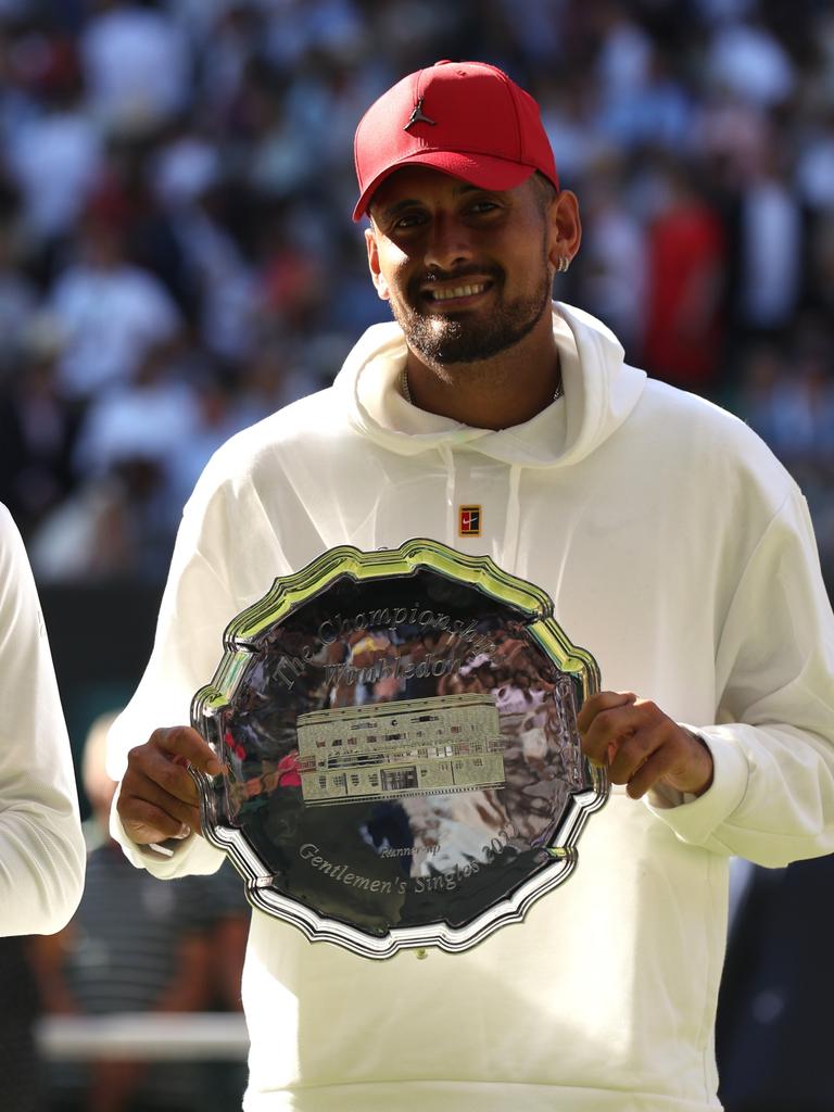 One-time Wimbledon runner up Nick Kyrgios. Photo by Julian Finney/Getty Images.