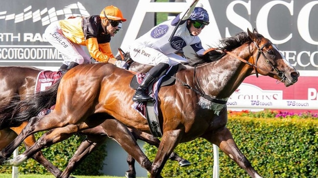 Overpass winning the Group 1 Winterbottom Stakes at Ascot Picture: Western Racepix