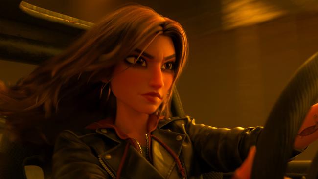 Shank, voiced by Gal Gadot, in a scene from Ralph Breaks the internet. Picture: AP 