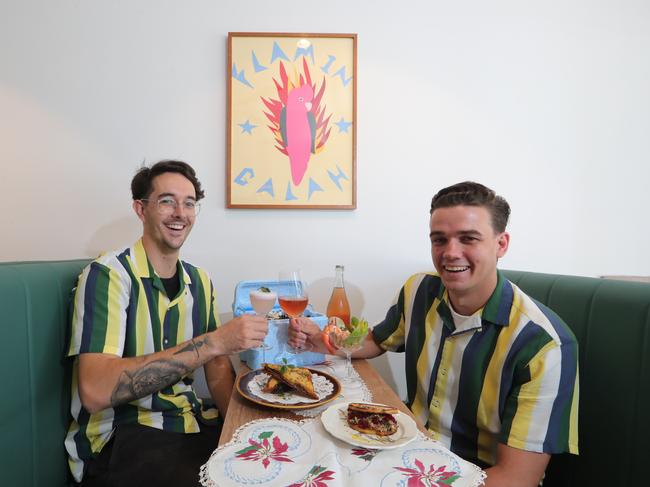 Owners Jack Connor and Jon Debeere and have been mates since they were 12, and are proud to be launching a new concept restaurant on the Gold Coast together. Picture Glenn Hampson