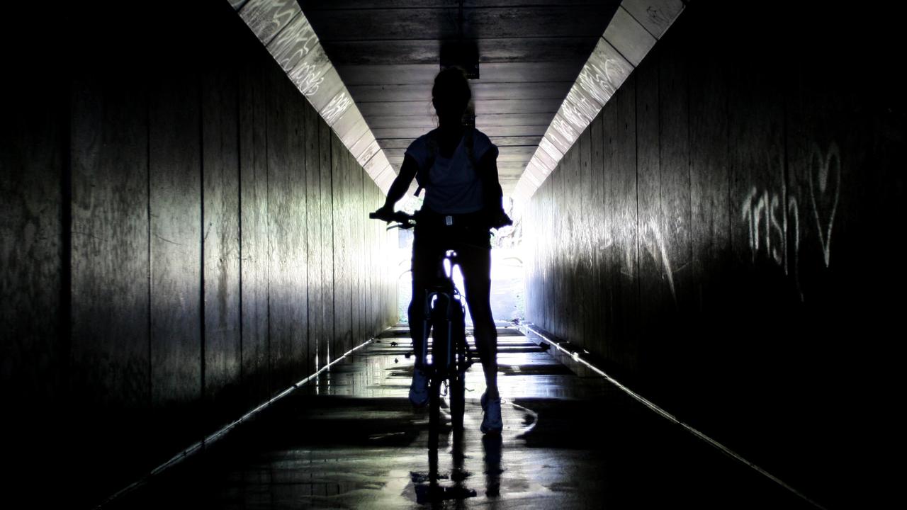 A child rides a bike through a tunnel. Generic Photo: Cade Mooney/Sunshine Coast Daily.